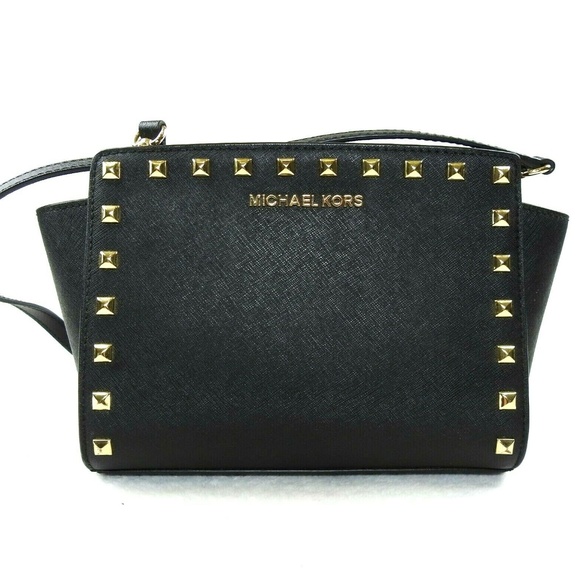 MICHAEL Michael Kors Handbags - MICHAEL KORS Selma Leather Studs Crossbody Purse
